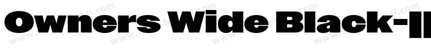 Owners Wide Black字体转换